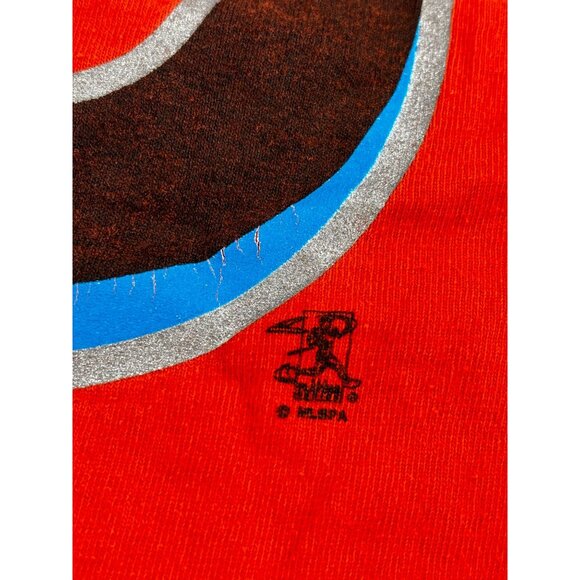 Vtg Majestic Miami Marlins T-Shirt LOMO #5 Orange Logo Mens L - Picture 9 of 10